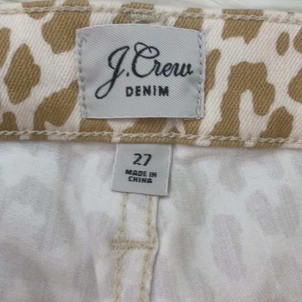 J. Crew 10” high rise toothpick ankle jeans 27
